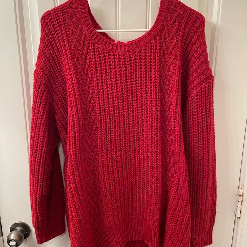 Torrid Red Crew Neck Sweater - Women’s size 2 (18/20)